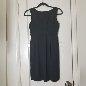 SUSANA MONACO S black sleeveless fitted waist eveningwear work dress